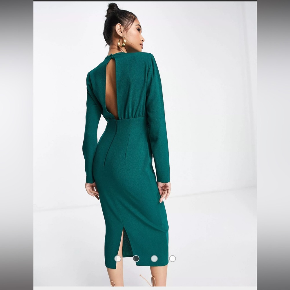 ASOS High Neck Midi Dress